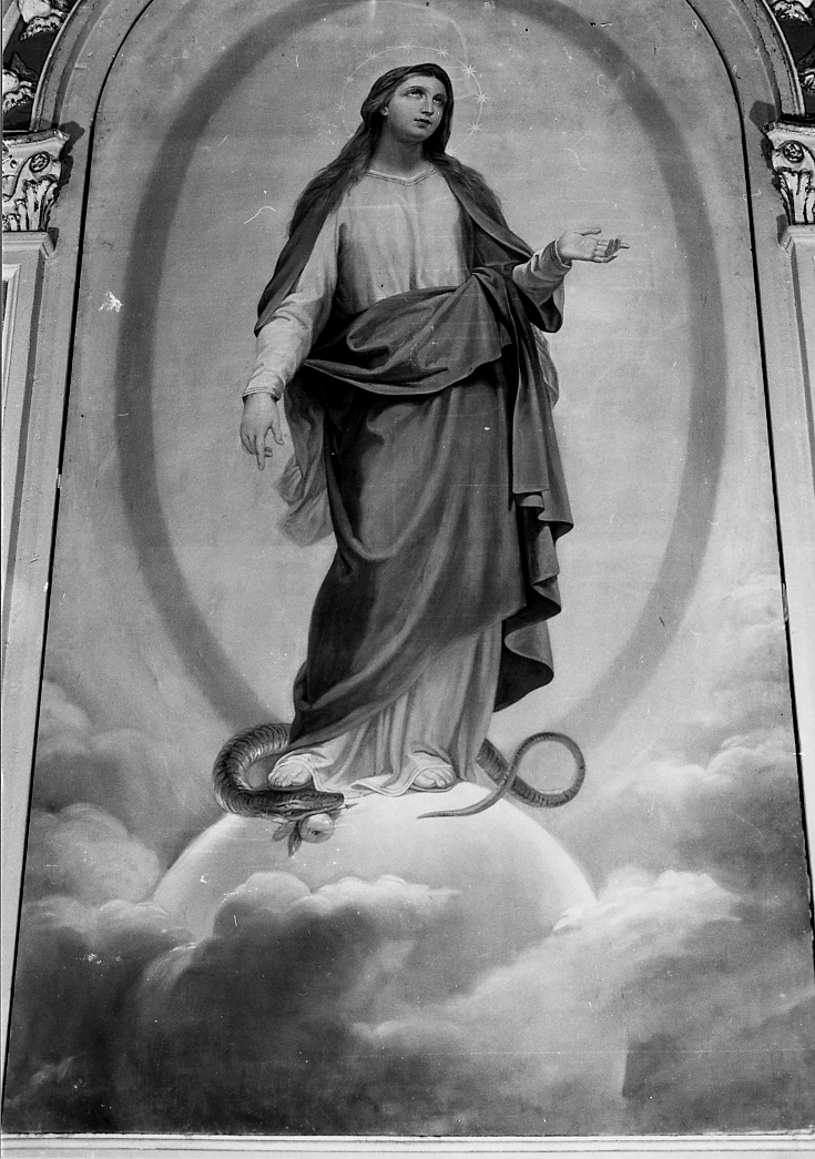 IMMACOLATA CONCEZIONE (pala d'altare) di Scaramacci Ugo (attribuito) (sec. XX)