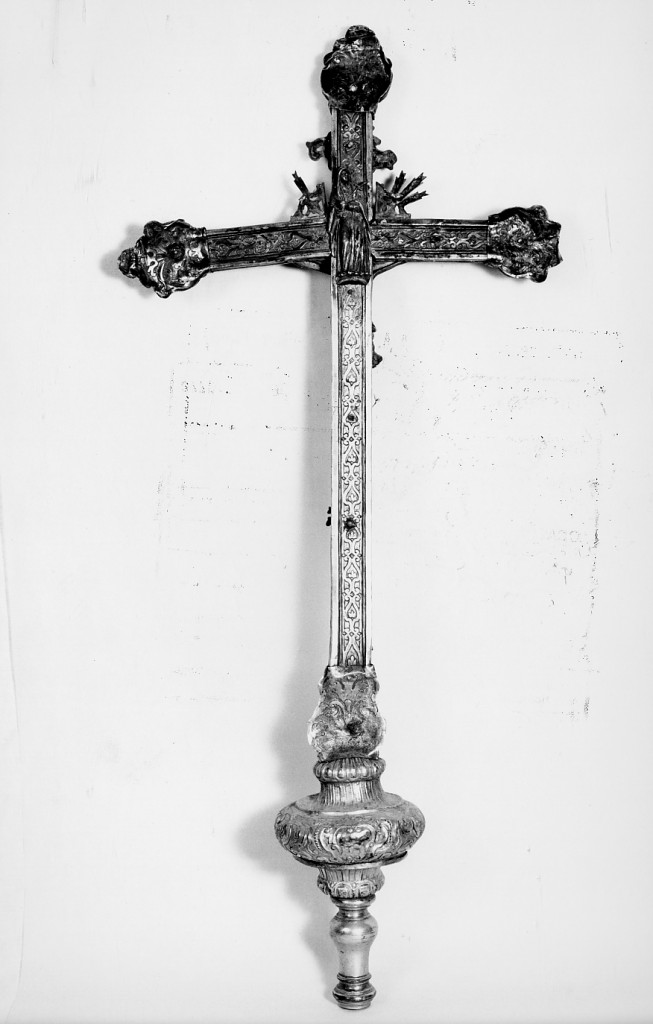 Madonna Addolorata (croce processionale) - ambito napoletano (sec. XVIII)