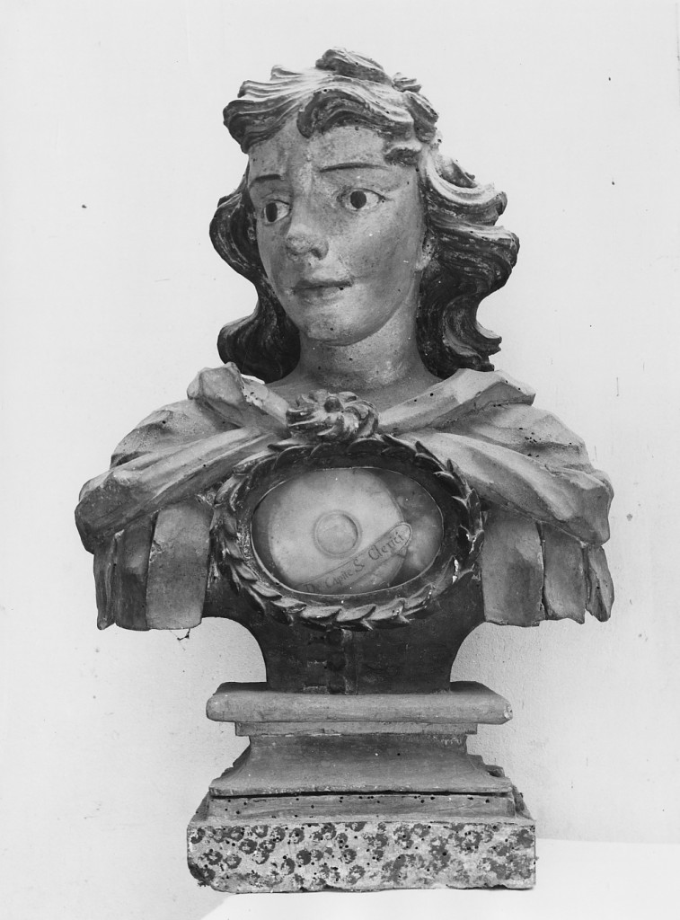San Clerico (reliquiario - a busto) - ambito Italia centrale (secc. XVII/ XVIII)
