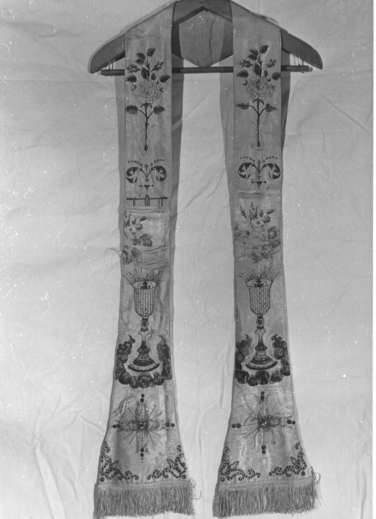 stola, opera isolata - manifattura italiana, manifattura tedesca (prima metà sec. XIX)