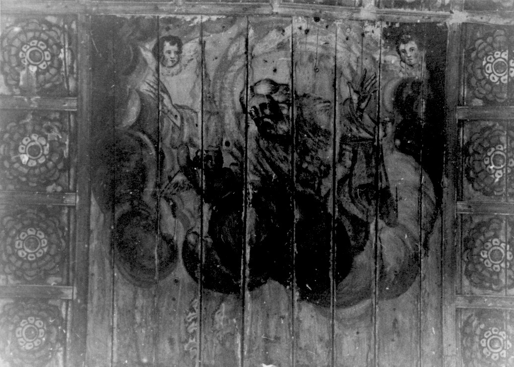 Padre Eterno tra gli angeli, Dio Padre (dipinto, opera isolata) - ambito abruzzese (sec. XVIII)