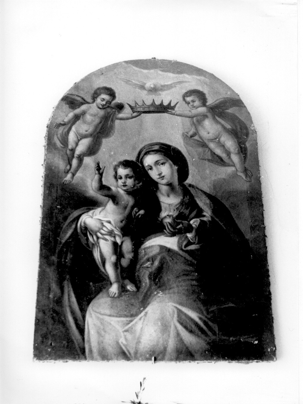 incoronazione della Vergine (dipinto) - ambito Italia centrale (sec. XIX)