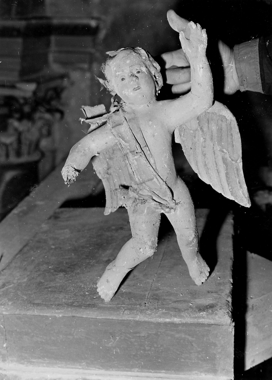 ANGELO (statuetta) - bottega Italia centrale (sec. XVII, sec. XIX)