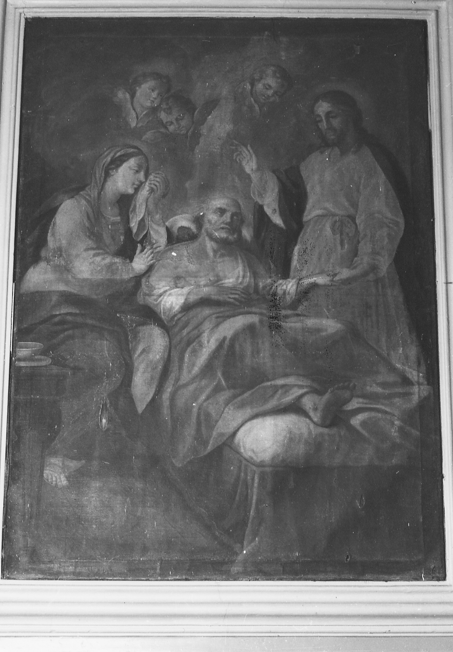 MORTE DI SAN GIUSEPPE (pala d'altare, opera isolata) - bottega Italia centrale (sec. XVIII)
