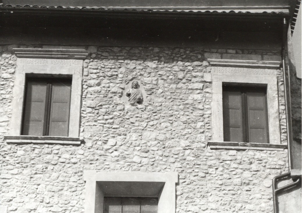 Cristo benedicente (rilievo, opera isolata) - bottega abruzzese (sec. XII)