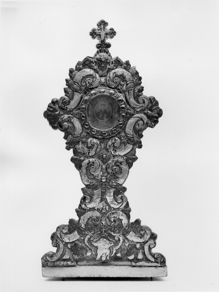 reliquiario - manifattura abruzzese (fine/inizio secc. XVII/ XVIII)