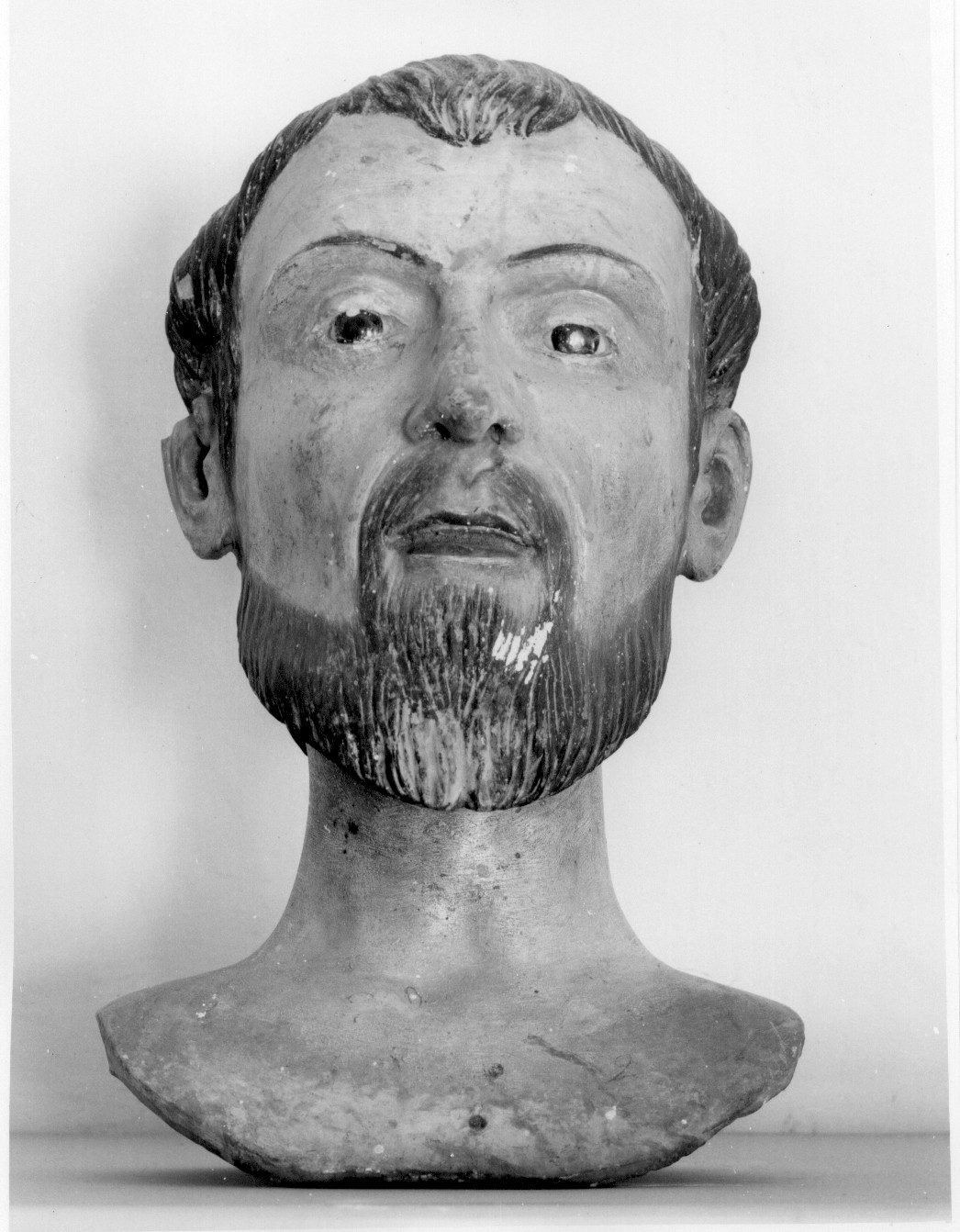testa maschile (scultura) - ambito abruzzese (sec. XVIII)