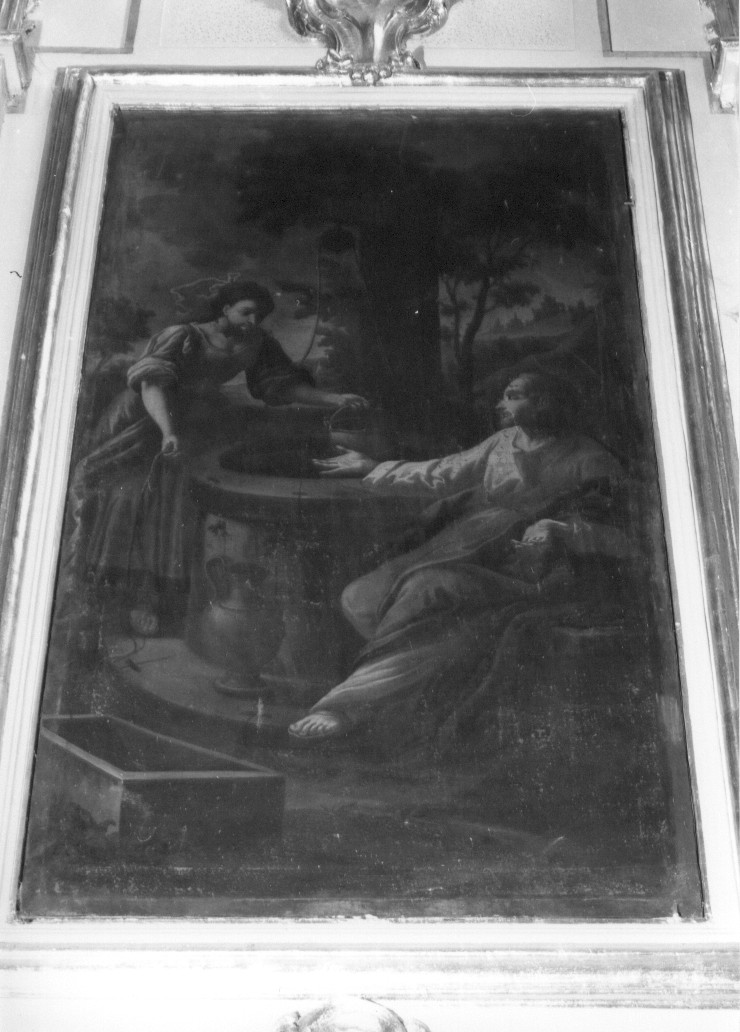 Cristo e la samaritana al pozzo (dipinto, opera isolata) di Teodoro Donato (attribuito) (prima metà sec. XVIII)