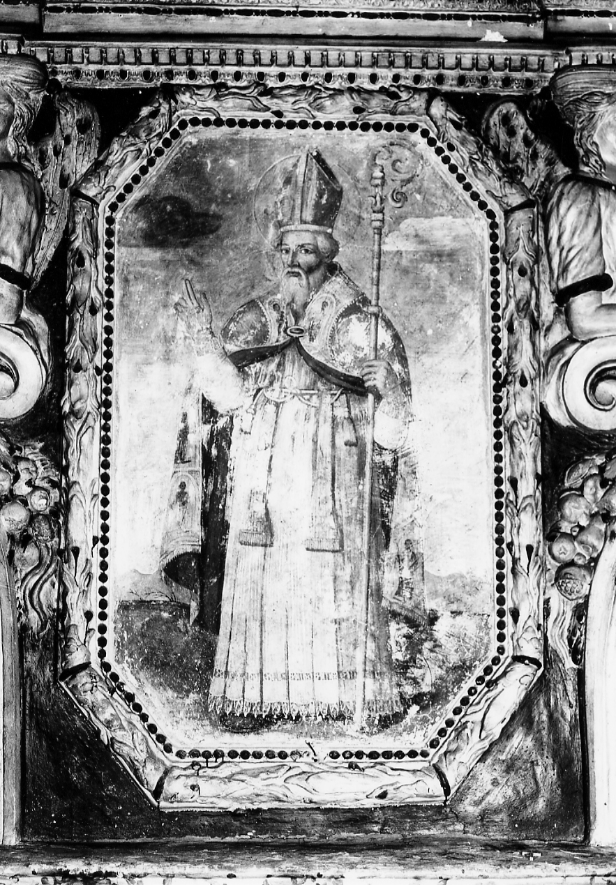 S.NICOLA DI BARI, SANTO (dipinto, opera isolata) - bottega Italia centrale (sec. XIX)