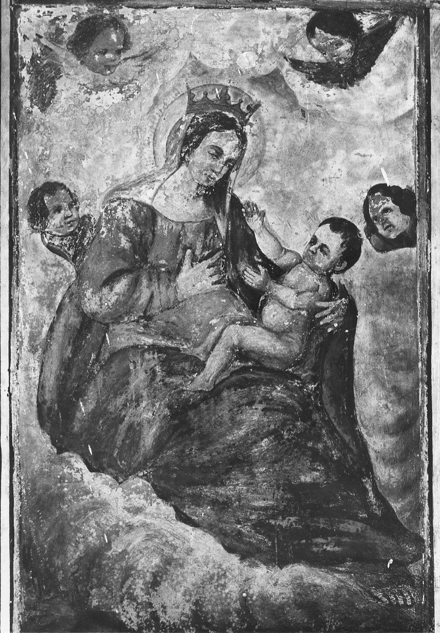 MADONNA CON BAMBINO (dipinto, opera isolata) - bottega Italia centrale (sec. XIX)