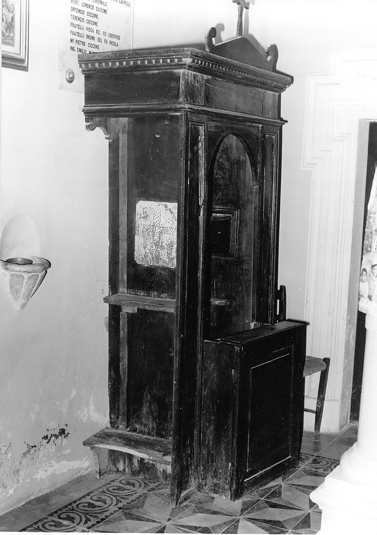 confessionale - bottega Italia centrale (sec. XIX)
