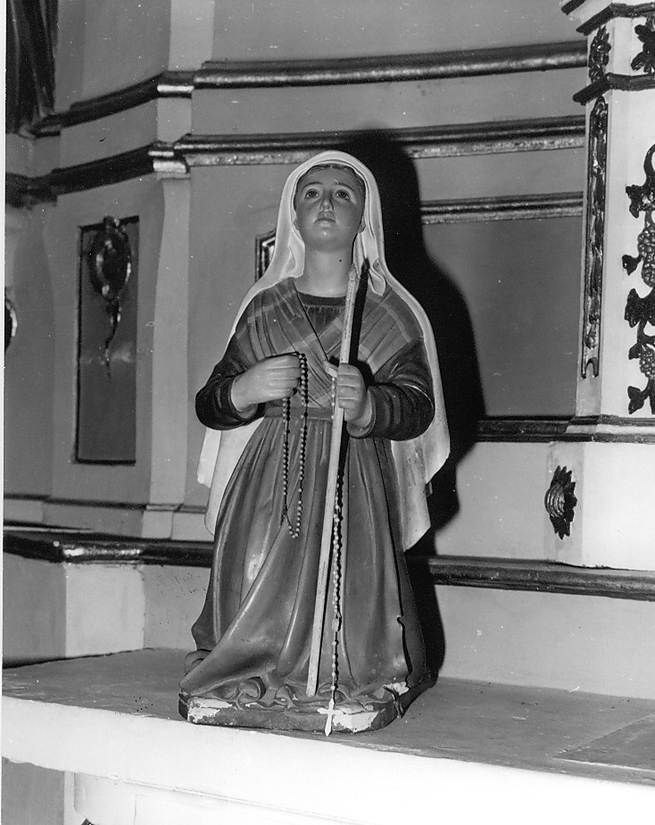 Santa Bernardette (statua) - bottega Italia centrale (prima metà sec. XX)