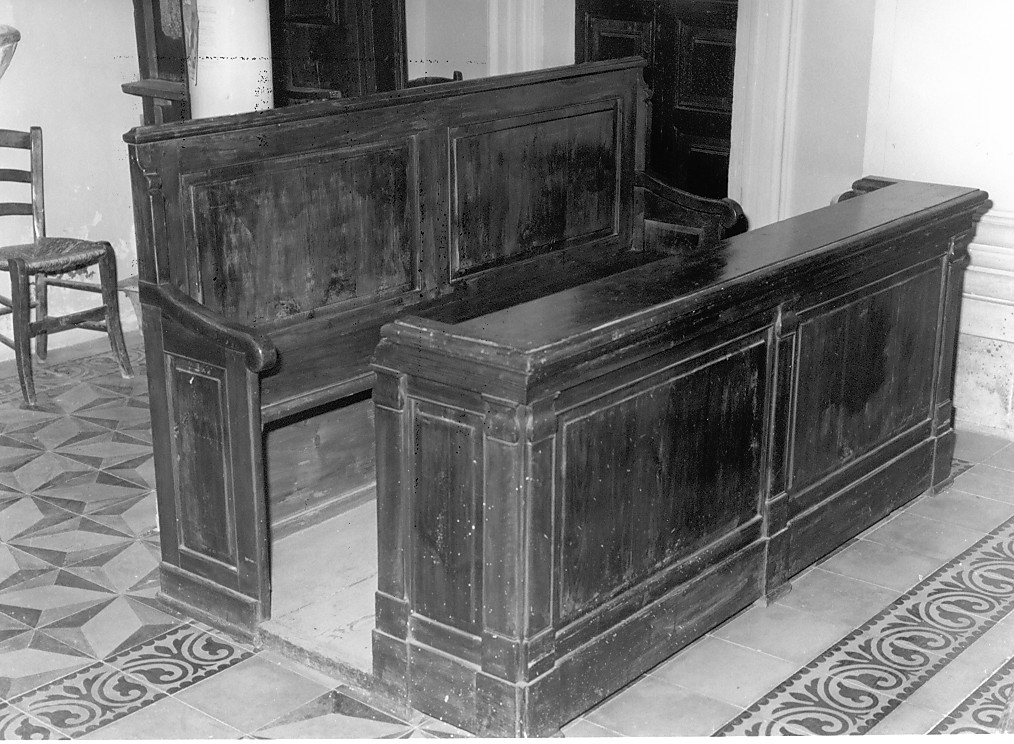 banco da chiesa - bottega Italia centrale (sec. XIX)