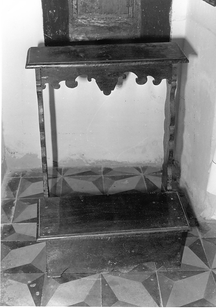 inginocchiatoio - bottega Italia centrale (sec. XIX)