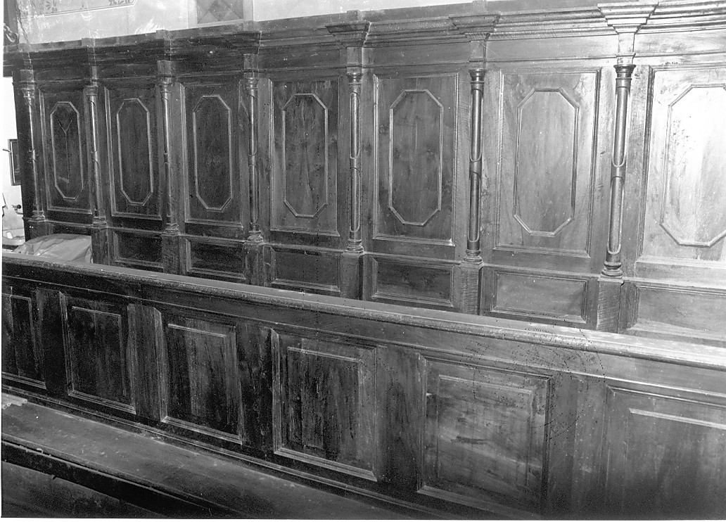 stalli del coro - bottega Italia centrale (sec. XIX)