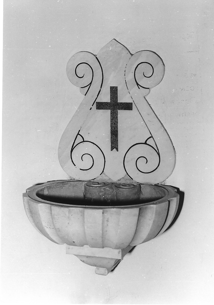 acquasantiera - bottega Italia centrale (sec. XIX)