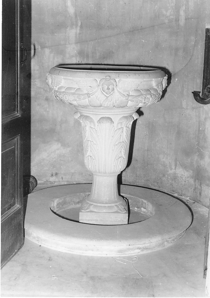 fonte battesimale - bottega Italia centrale (sec. XIX)