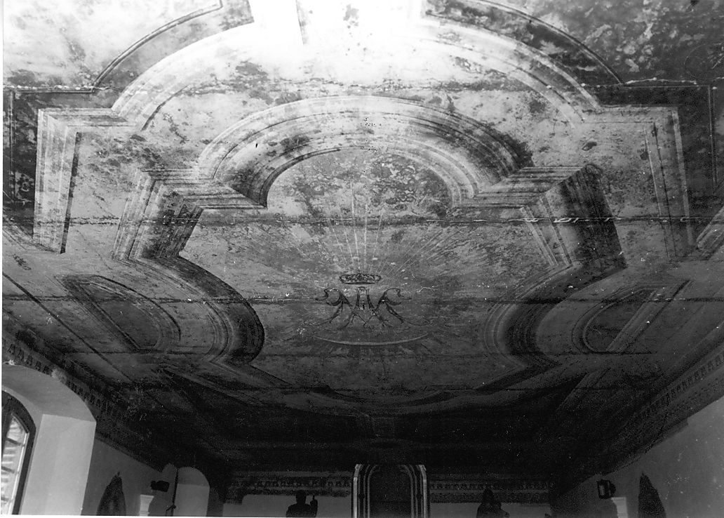 Monogramma mariano (dipinto) di Manilla Cesare (sec. XX)