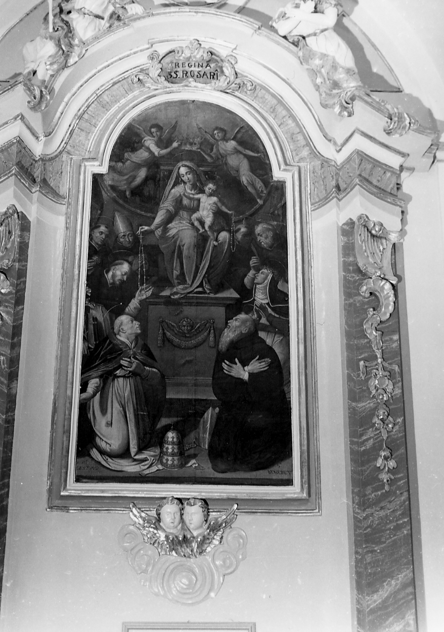 Madonna del Rosario e Santi (dipinto) - ambito abruzzese (sec. XIX)