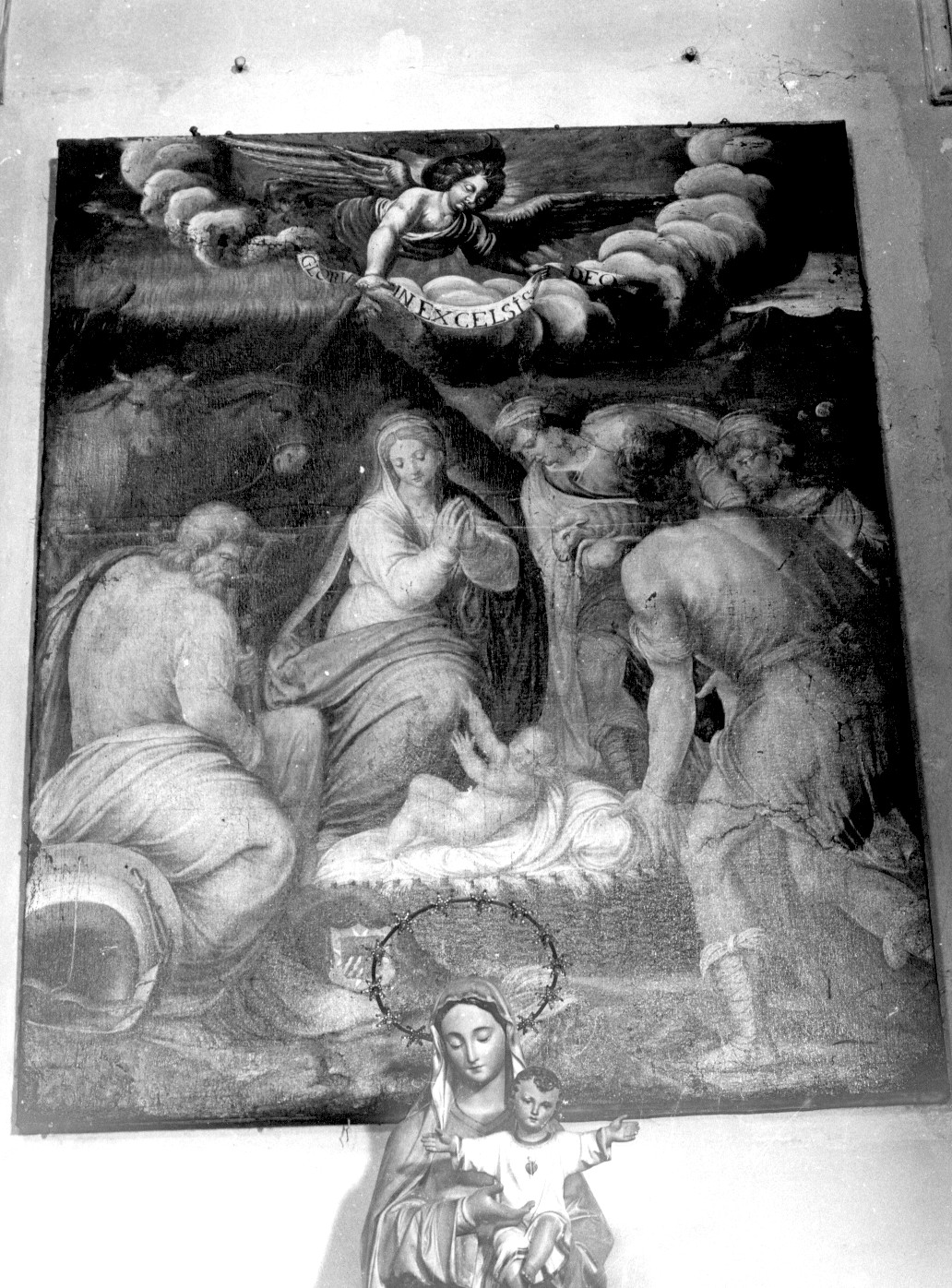 adorazione dei pastori (dipinto, opera isolata) di Cardone Paolo (attribuito) (sec. XVI)