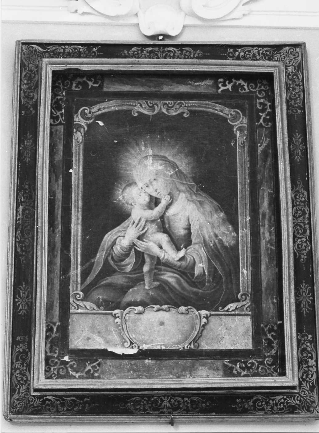 MADONNA CON BAMBINO (pala d'altare) - bottega Italia centrale (sec. XIX)