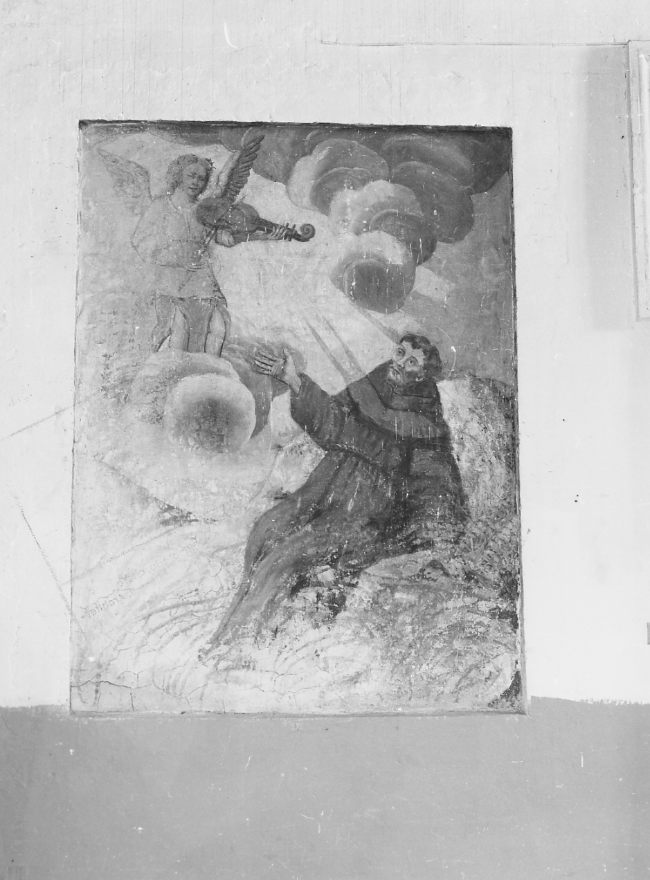 ESTASI DI SAN FRANCESCO D'ASSISI (dipinto) - bottega Italia centrale (sec. XIX)