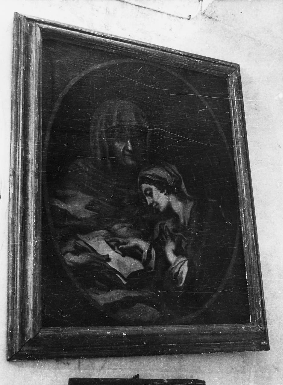 SANT'ANNA INSEGNA A LEGGERE A MARIA VERGINE (dipinto) di Damini Vincenzo - bottega Italia centrale (sec. XVIII)