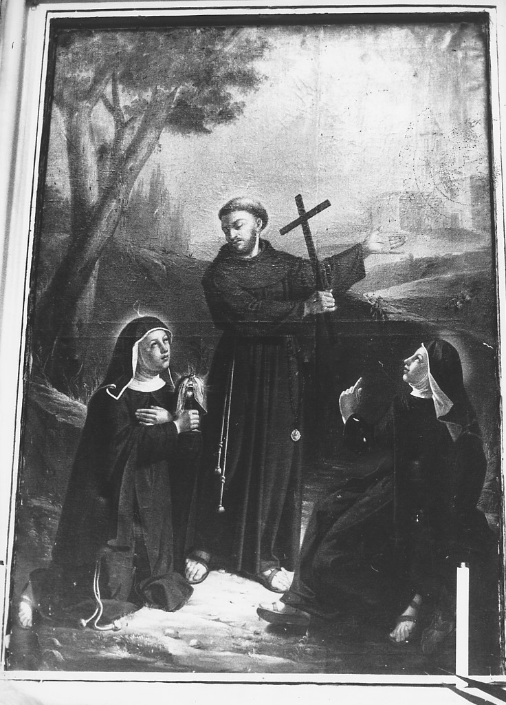 S.Francesco, S. Chiara e la Beata Agnese (dipinto) - ambito Italia centrale (sec. XVIII)