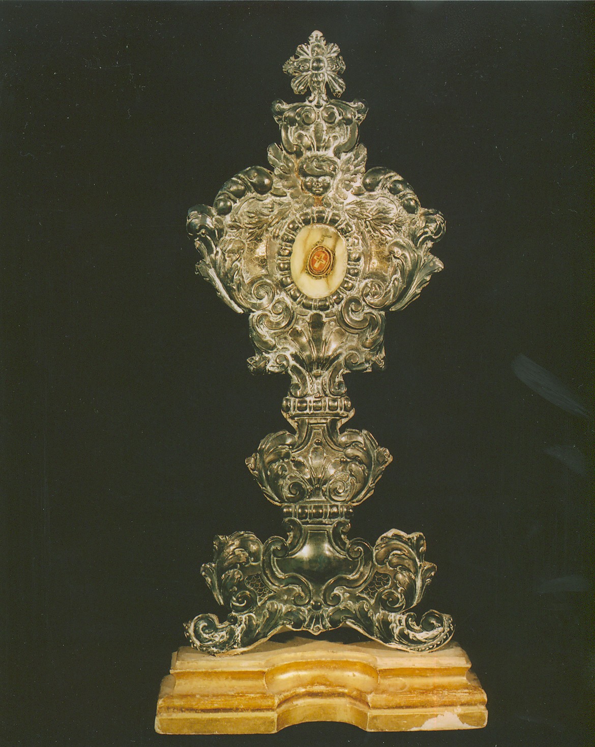 reliquiario - a ostensorio, coppia - manifattura napoletana (secc. XVIII/ XIX)