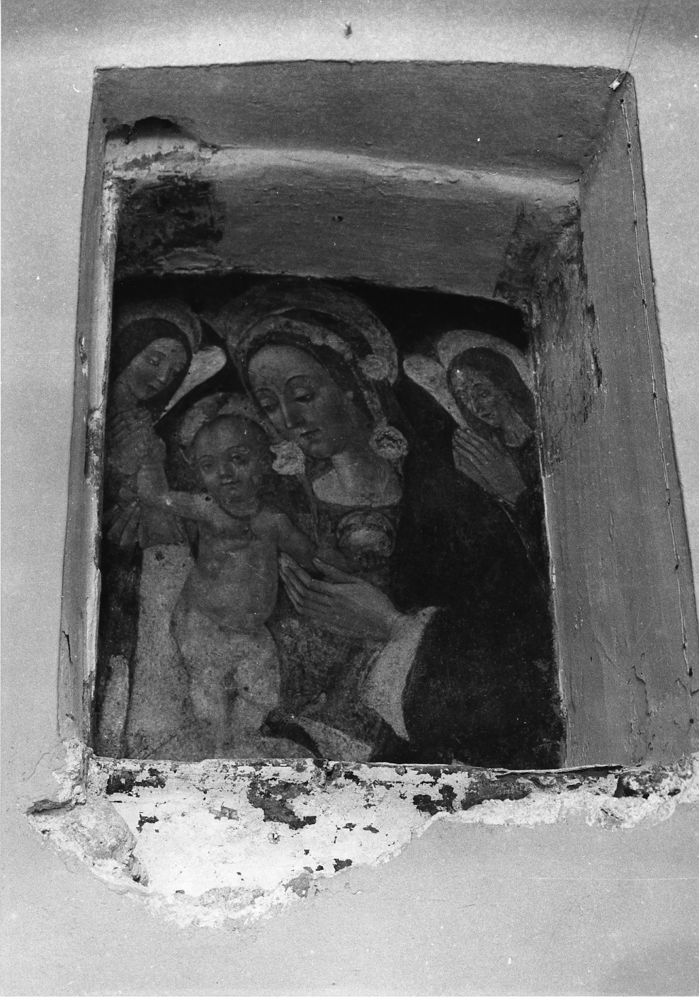 Madonna con Bambino e angeli (dipinto) - ambito Italia centrale (sec. XVI)