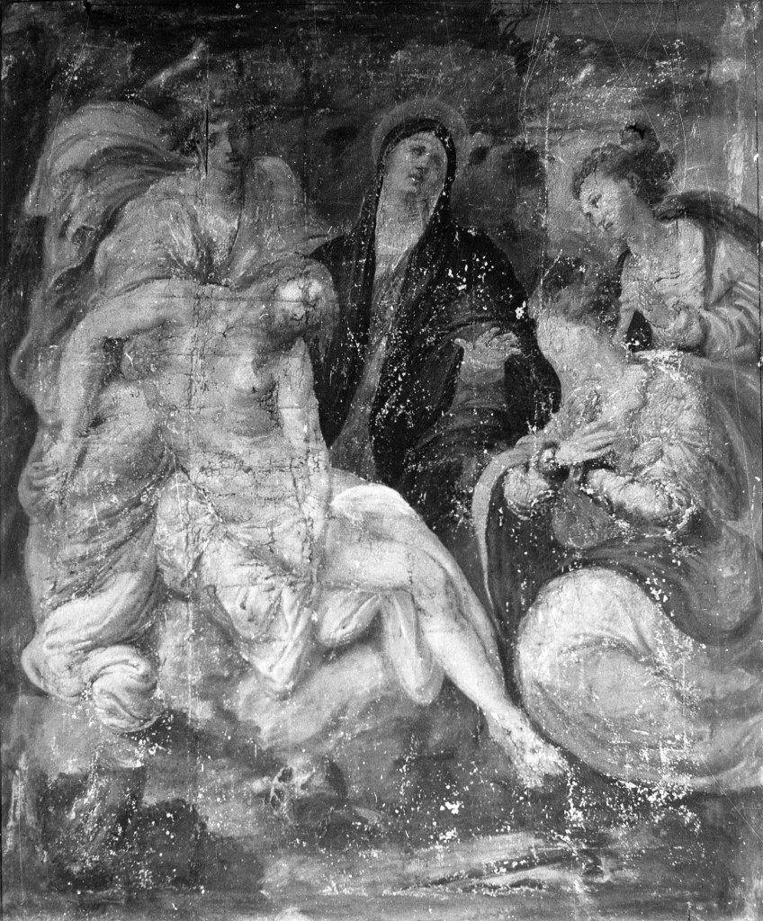 PIETA' (dipinto) di Cesura Pompeo (sec. XVI)