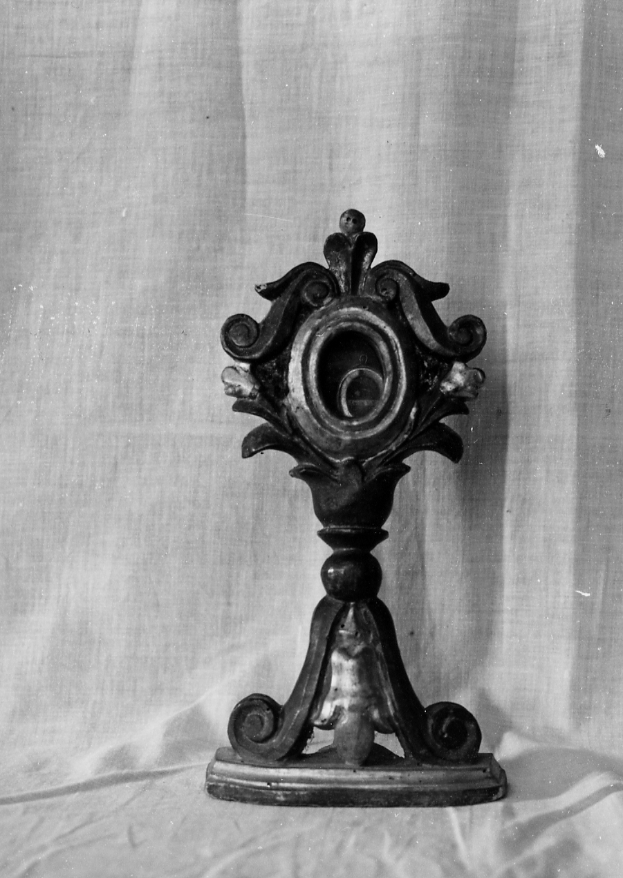 reliquiario - a ostensorio - ambito abruzzese (sec. XIX)