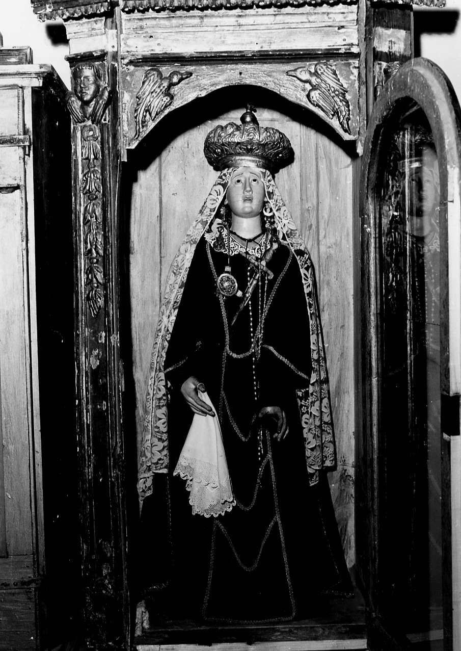 MADONNA ADDOLORATA (statua) - ambito abruzzese (sec. XIX)