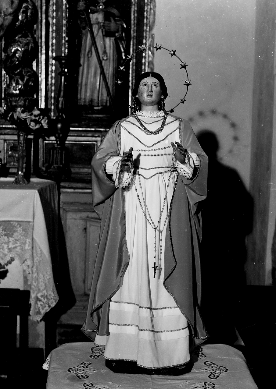 IMMACOLATA CONCEZIONE (scultura) - ambito abruzzese (sec. XIX)