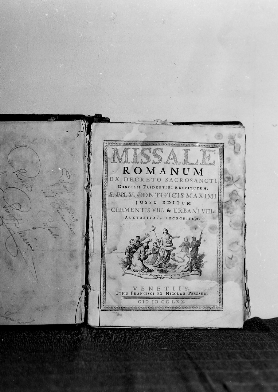 coperta di libro liturgico - ambito Italia centrale (sec. XVIII)