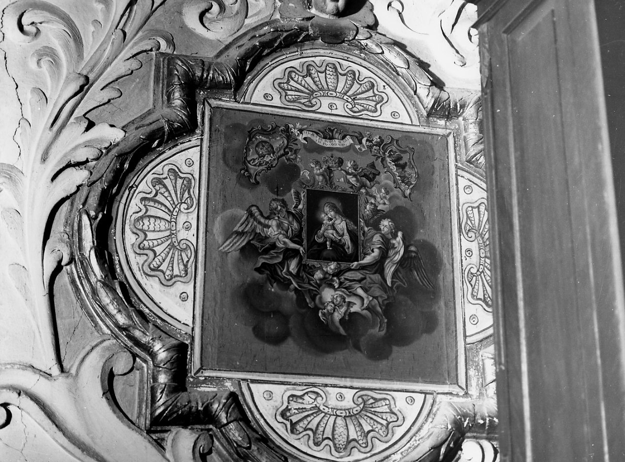 MADONNA CON BAMBINO (dipinto) - ambito abruzzese (prima metà sec. XVIII)