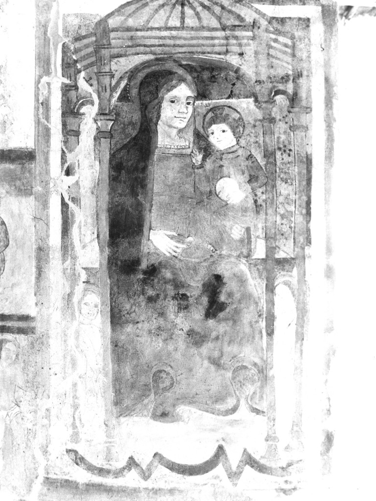 MADONNA CON BAMBINO (dipinto) - ambito abruzzese (sec. XV)