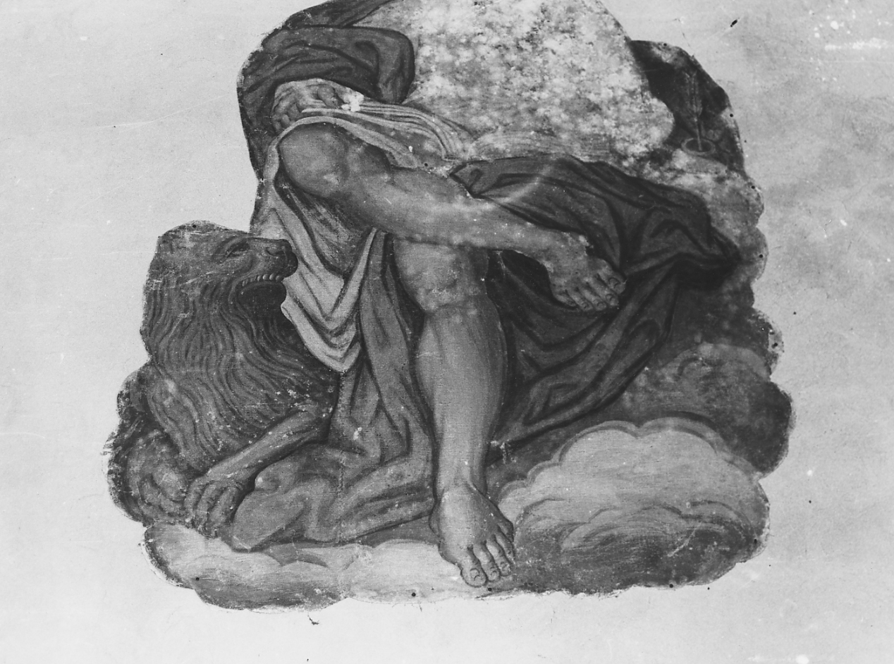 SAN MARCO EVANGELISTA (dipinto, frammento) - ambito abruzzese (sec. I, sec. XVI)