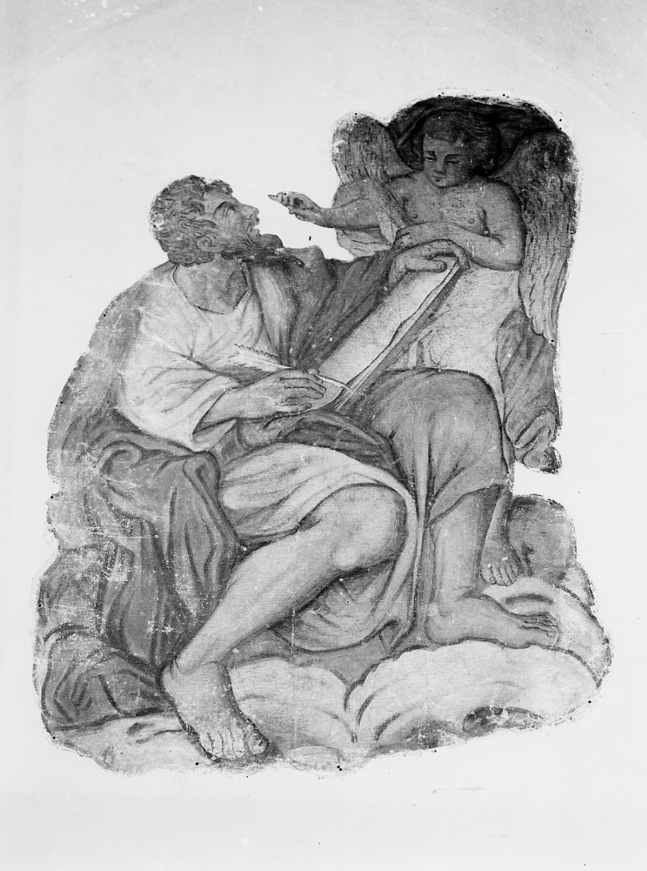 SAN MATTEO EVANGELISTA (dipinto, frammento) - ambito abruzzese (sec. XVI)