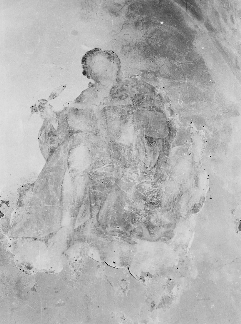 SAN LUCA EVANGELISTA (dipinto, frammento) - ambito Italia centrale (sec. I, sec. XVI)