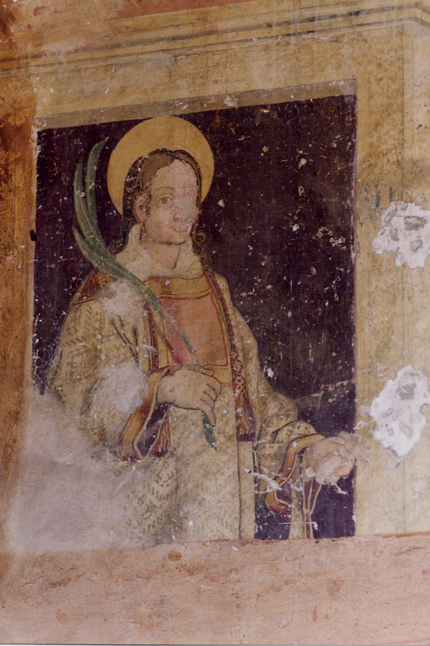 SANTO STEFANO MARTIRE (dipinto) - ambito abruzzese (inizio sec. XVII)