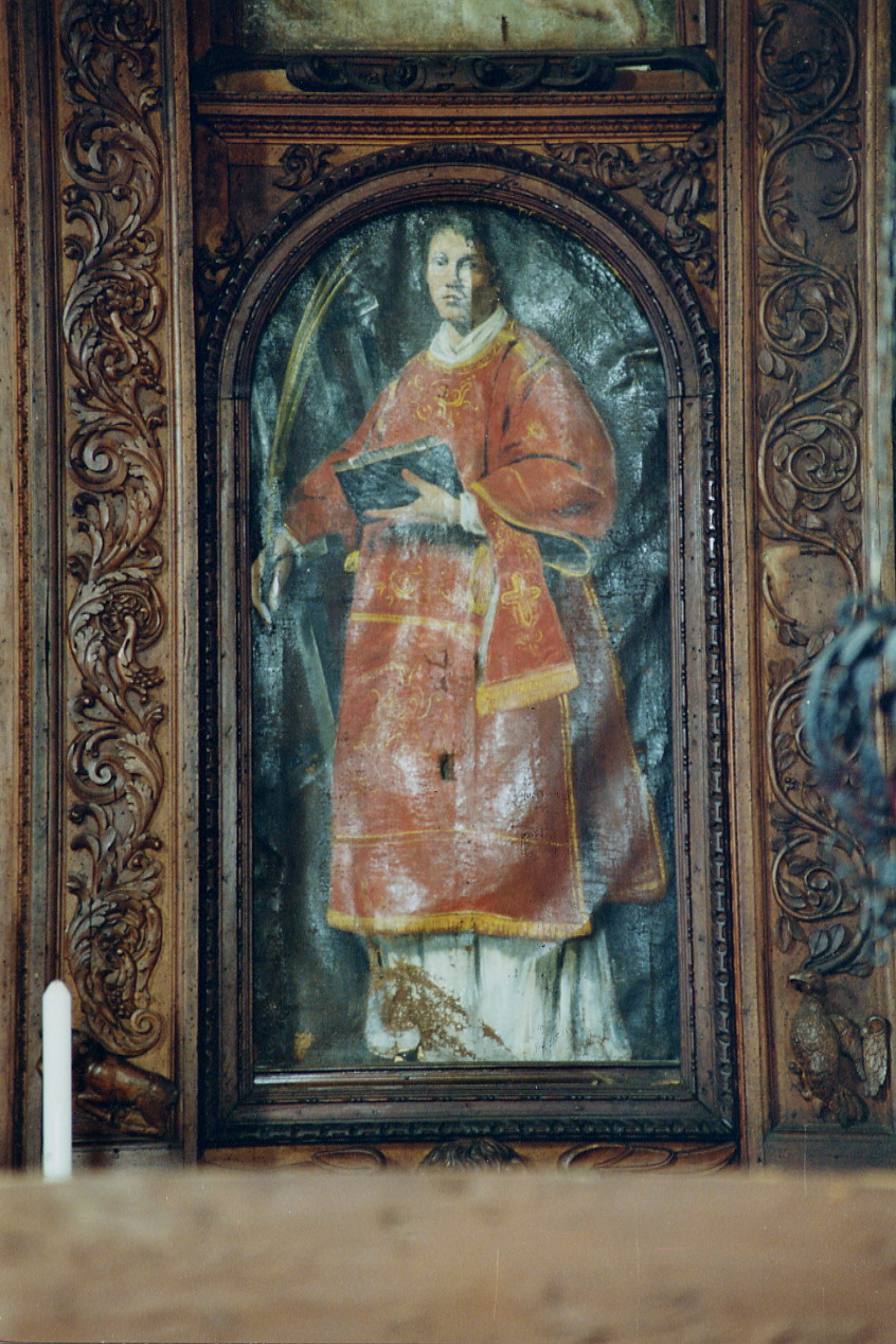SAN LORENZO MARTIRE (dipinto, elemento d'insieme) - ambito abruzzese (inizio sec. XVII)