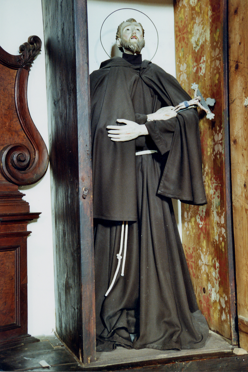 SAN FRANCESCO D'ASSISI (statua) - ambito abruzzese (prima metà sec. XIX)