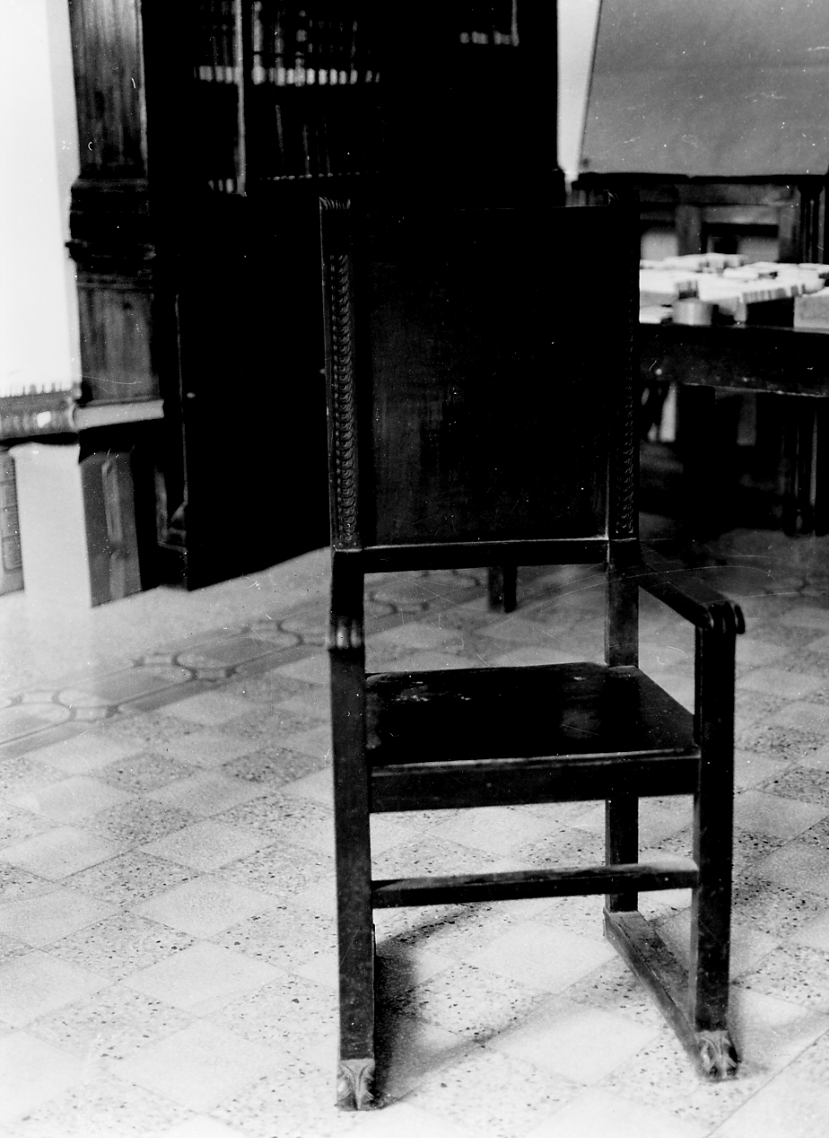 sedia, serie - ambito teramano (inizio sec. XX)