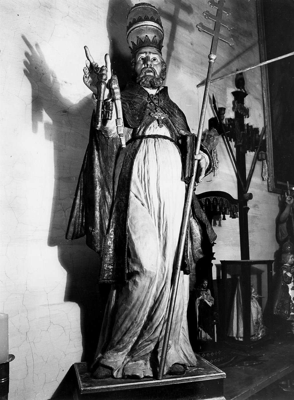 SAN GIUSTINO VESCOVO (statua, opera isolata) - ambito abruzzese (sec. XVII)
