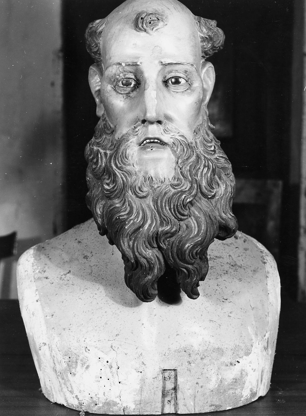 TESTA DI SANTO (scultura, opera isolata) - ambito abruzzese (sec. XVIII)