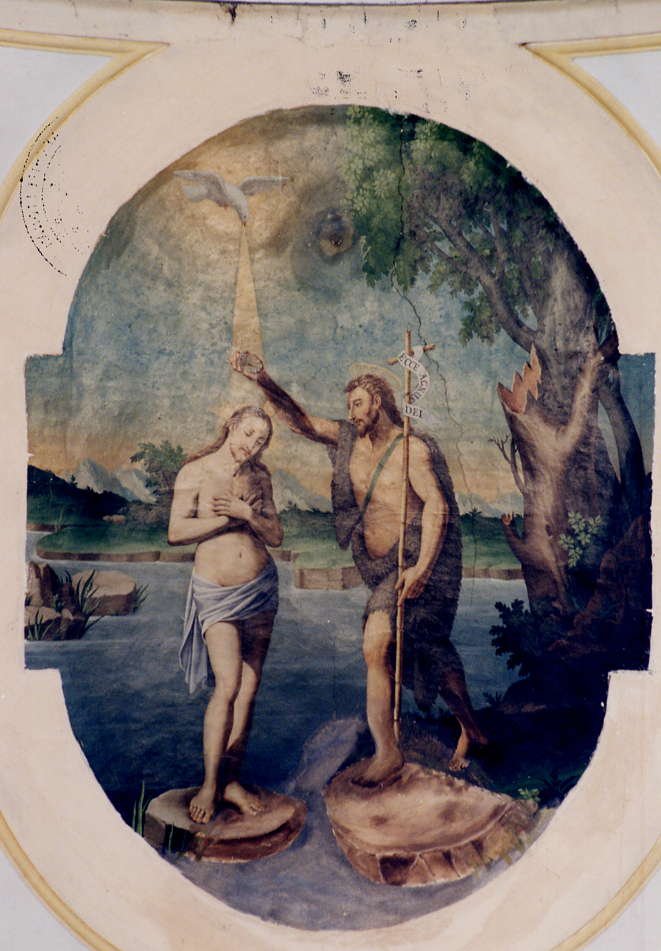 BATTESIMO DI CRISTO (dipinto) - ambito abruzzese (fine sec. XIX)