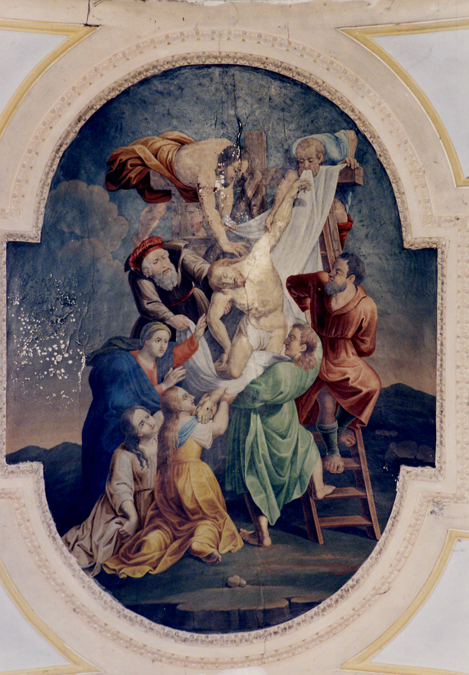 DEPOSIZIONE DI CRISTO DALLA CROCE (dipinto) - ambito Italia meridionale (fine sec. XVII)