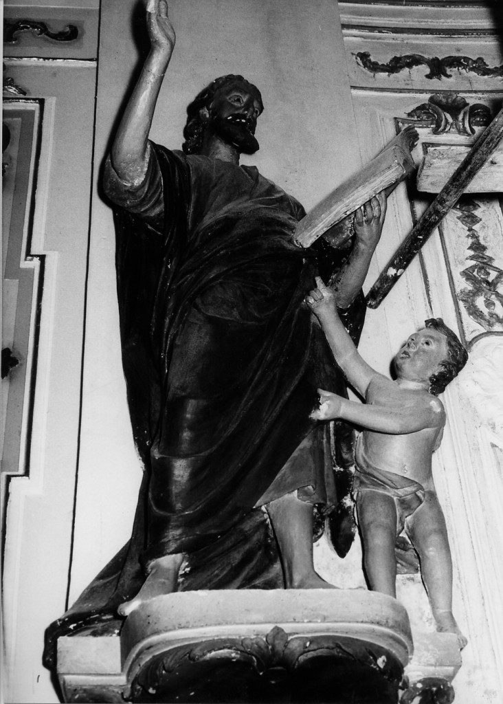 San Matteo e l'Angelo (gruppo scultoreo) - ambito abruzzese (sec. XVIII)