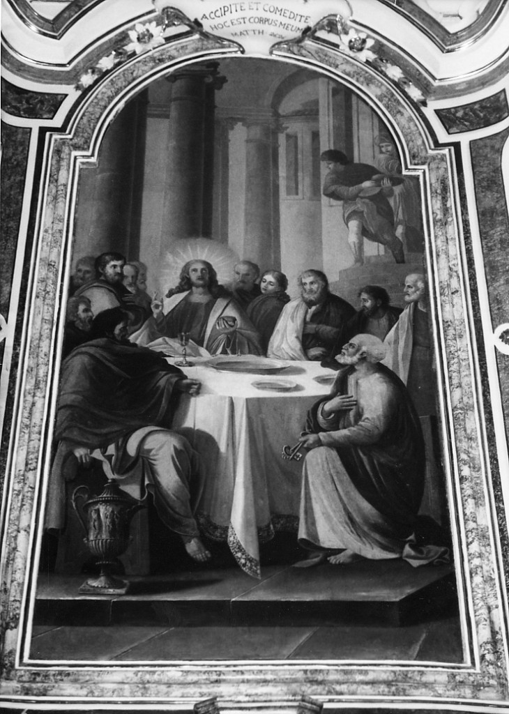 Ultima cena (pala d'altare) di Ronzi Giuseppe Angelo (attribuito) (sec. XVIII)